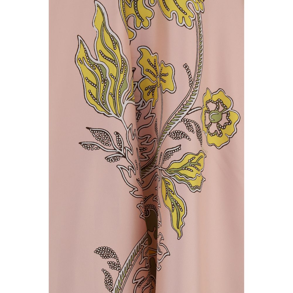 Robe décontractée en soie multicolore La Double J
