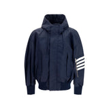 Thom Browne Black Cotton Shell Jacket for Men