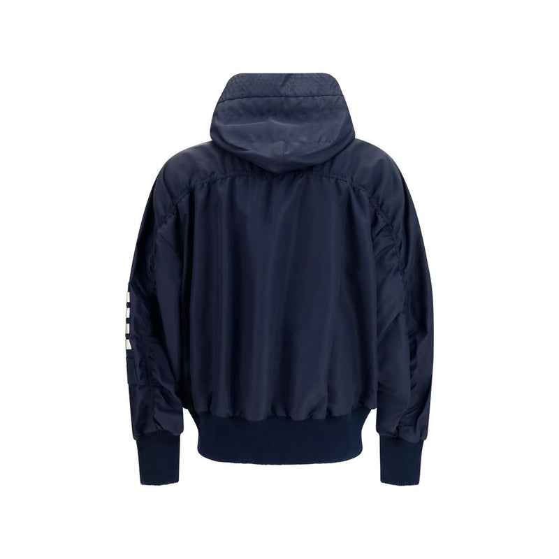 Thom Browne Black Cotton Shell Jacket for Men