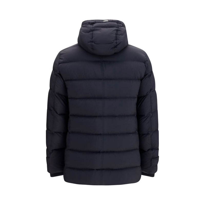 Herno Black Polyester Full-Length Down Jacket