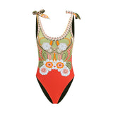 Maillot de bain une pièce en polyamide multicolore La Double J