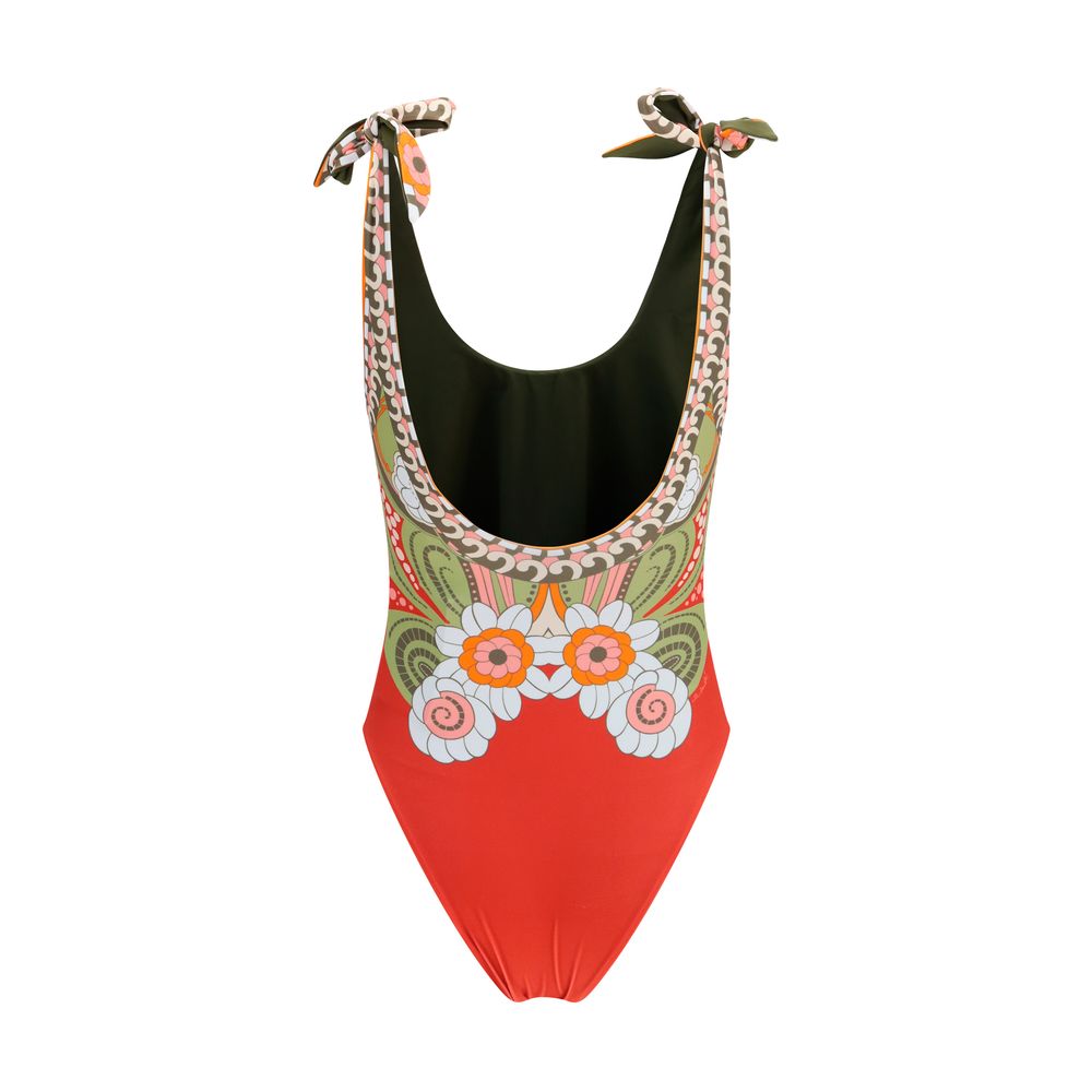 Maillot de bain une pièce en polyamide multicolore La Double J