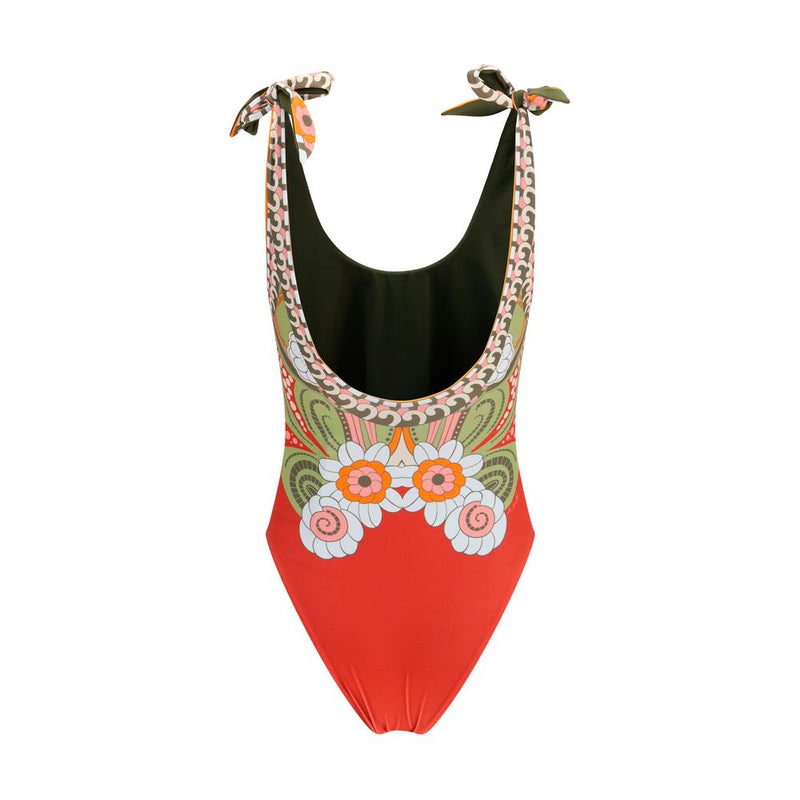 Maillot de bain une pièce en polyamide multicolore La Double J