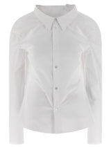 MM6 Maison Margiela White Cotton Blouse