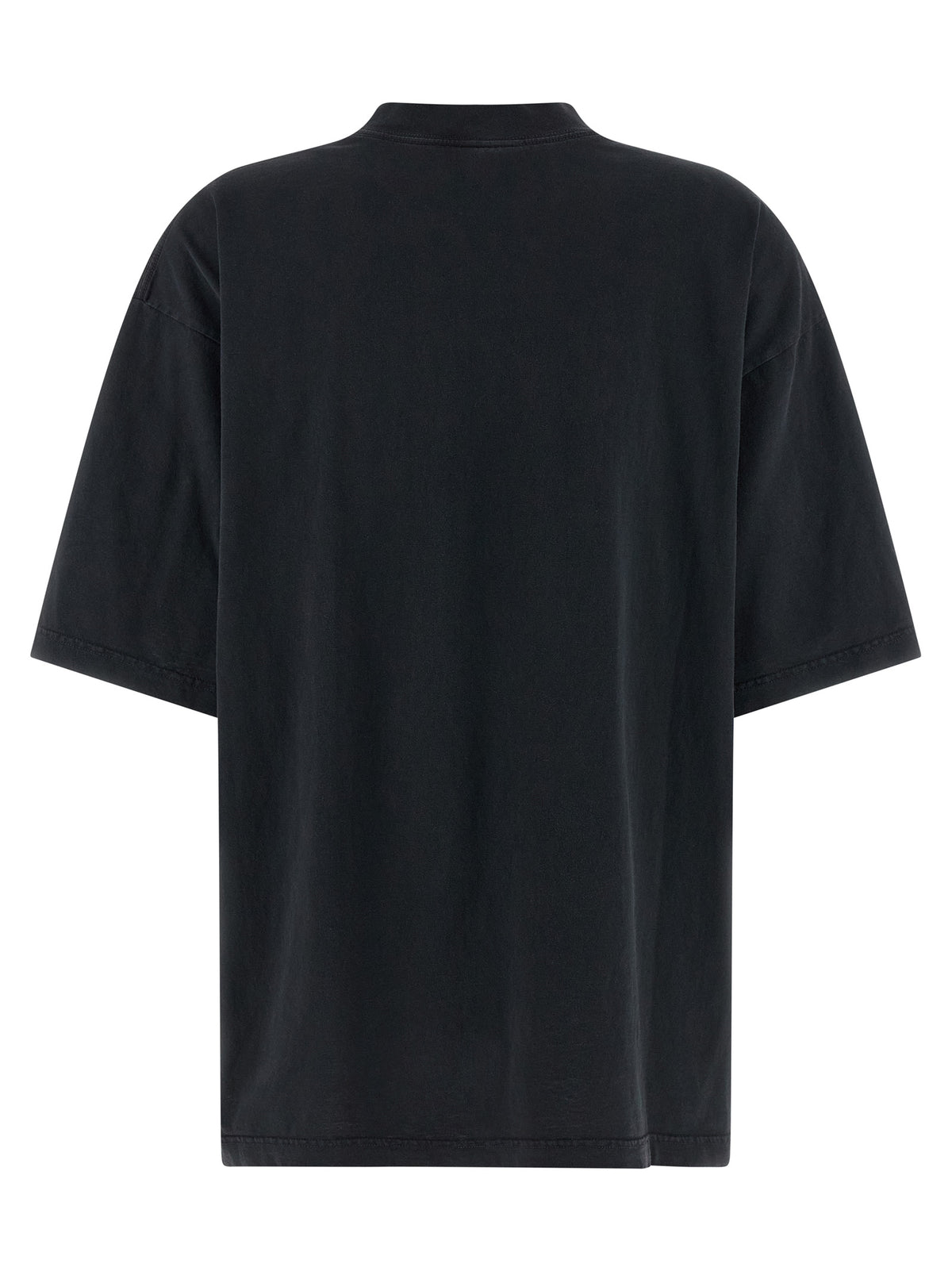 Balenciaga Black Washed Effect Cotton T-Shirt