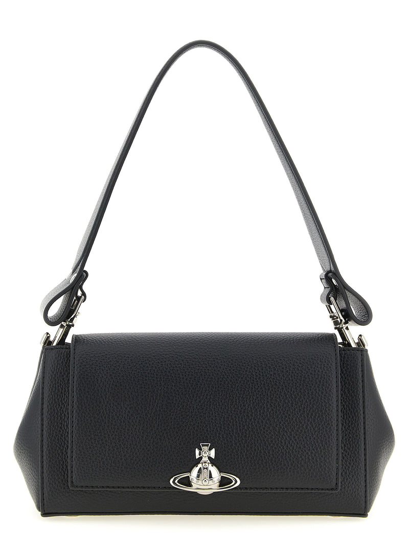 Sac à bandoulière en polyéthylène noir Vivienne Westwood