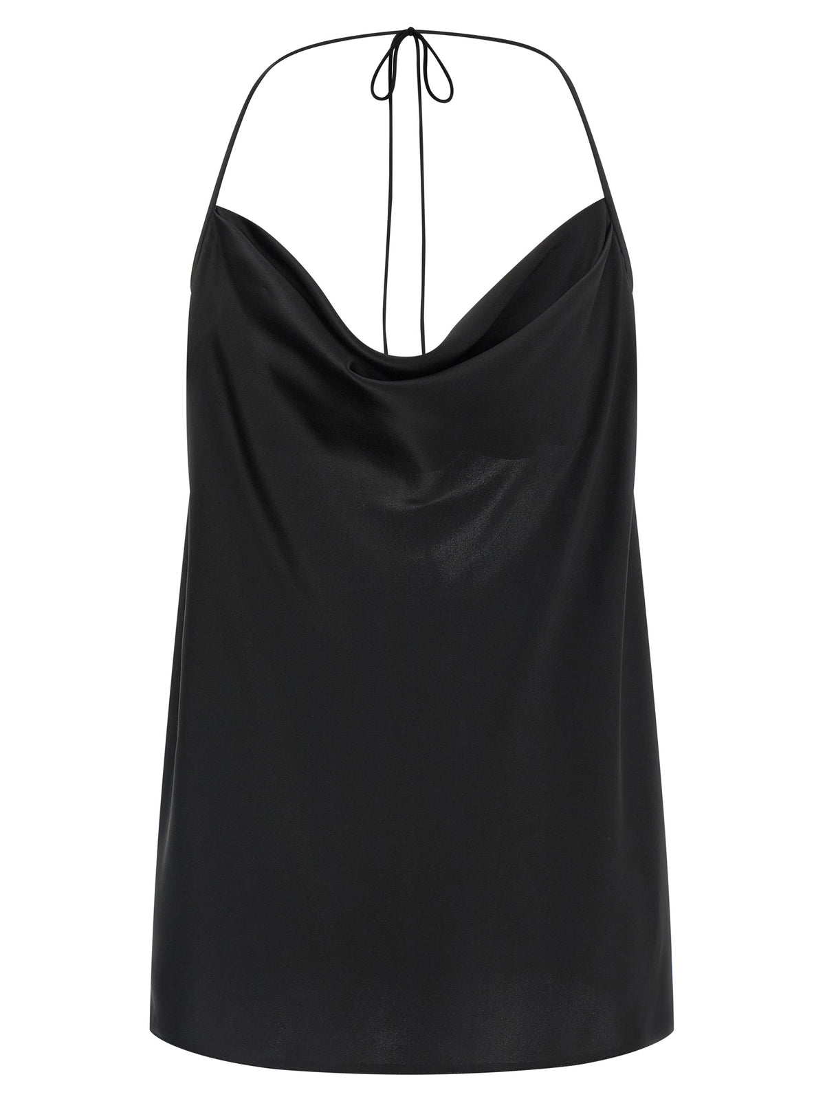 Valentino Garavani Black Silk Tank Top for Women