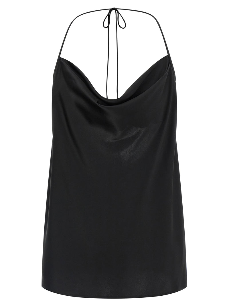 Valentino Garavani Black Silk Tank Top for Women