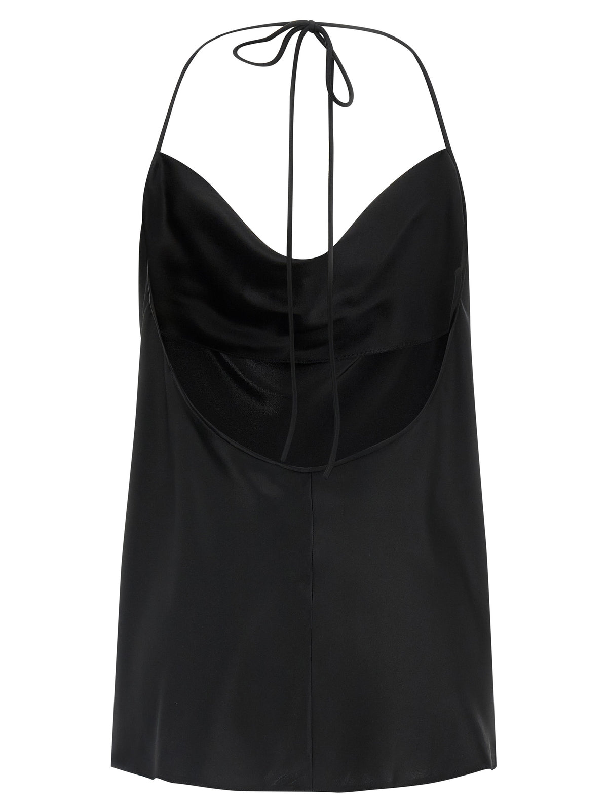 Valentino Garavani Black Silk Tank Top for Women