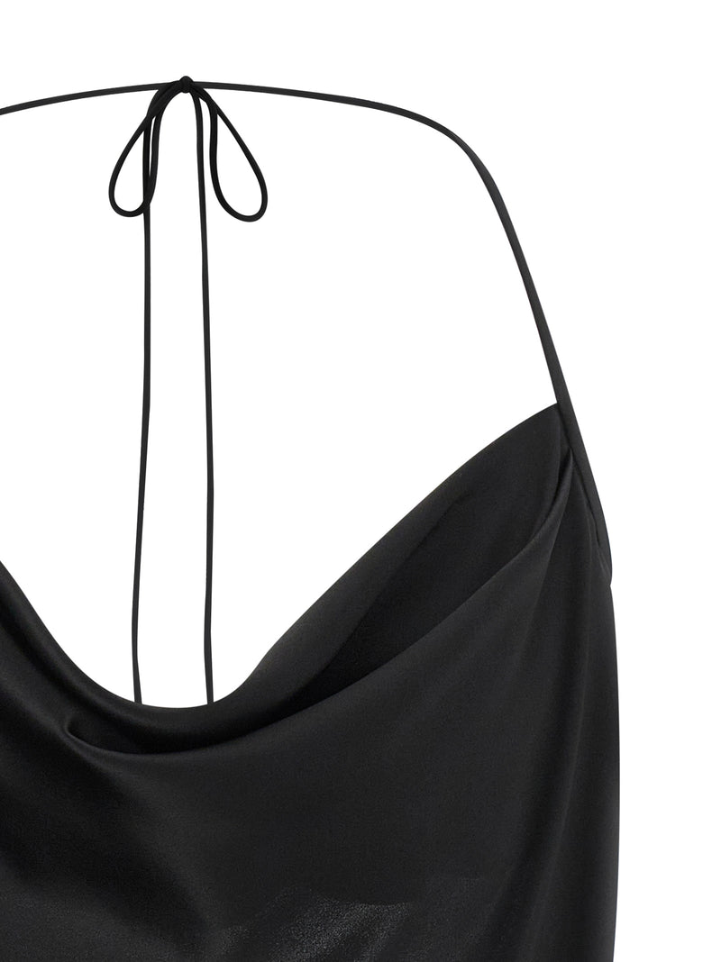 Valentino Garavani Black Silk Tank Top for Women