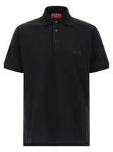 Gucci Black Cotton Polo Shirt