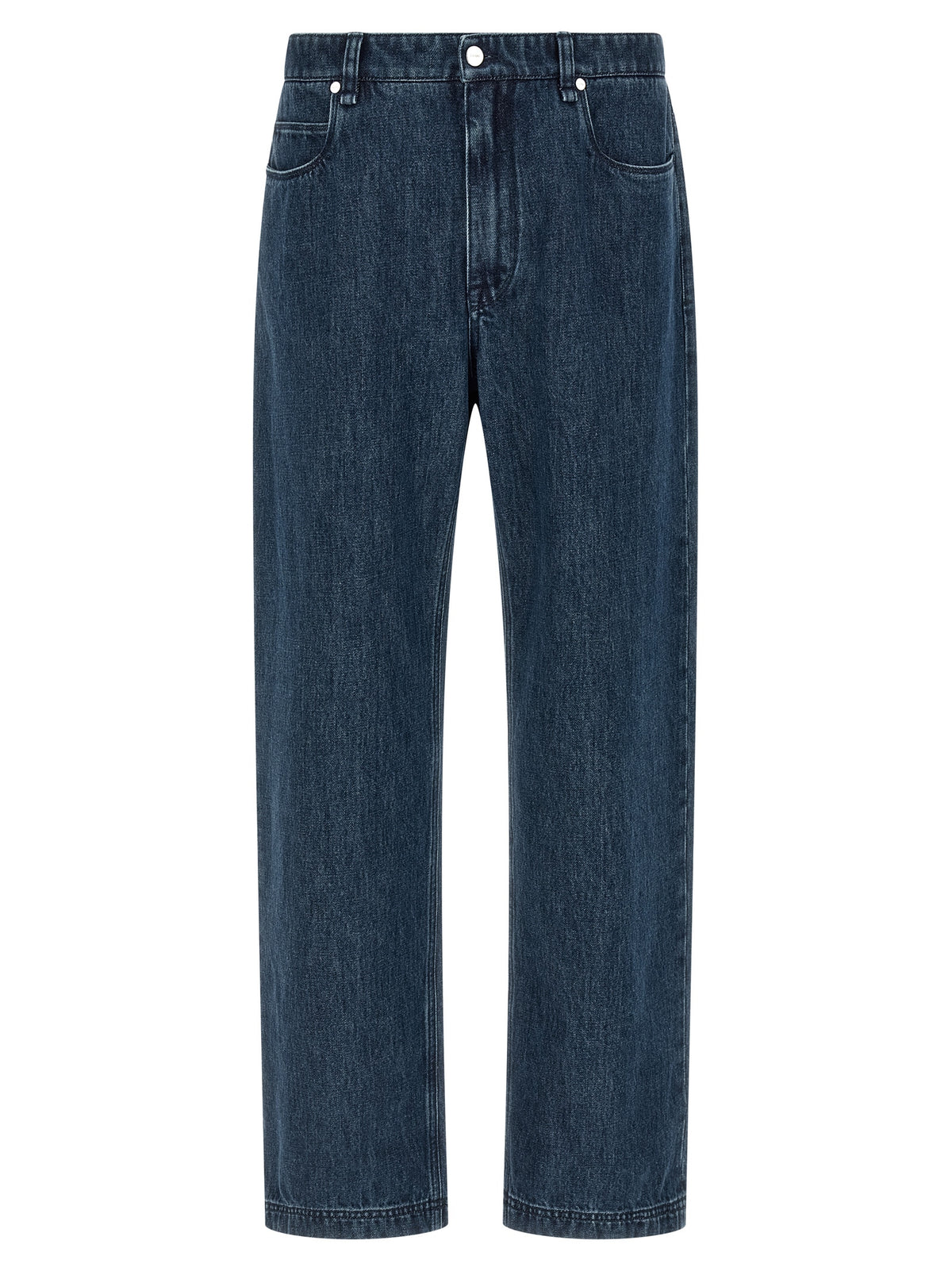 Fendi Blue Cotton Flared Jeans