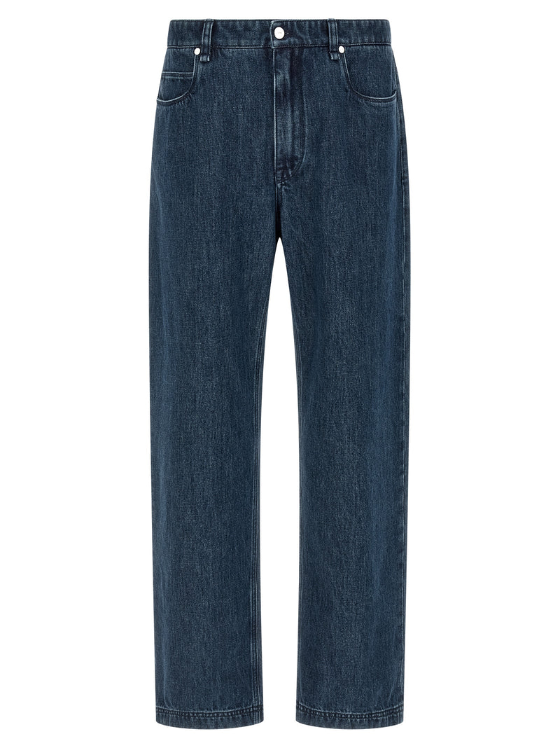 Fendi Blue Cotton Flared Jeans - Stylish High-Waisted Denim