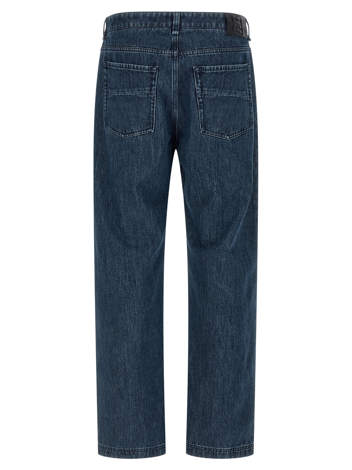 Fendi Blue Cotton Flared Jeans