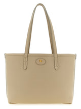Sac cabas Burberry en cuir de veau beige
