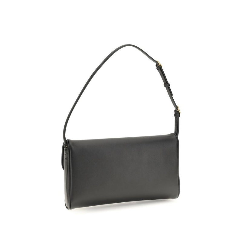 Valentino Garavani Brown Calf Leather Bos Taurus Shoulder Bag