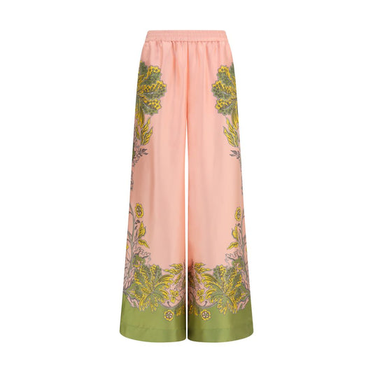Pantalons en Soie Multicolores La Double J pour Femme