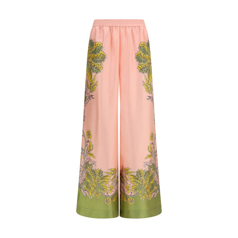 Pantalons en Soie Multicolores La Double J pour Femme