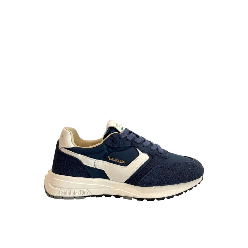 Pantofola D'Oro Blue Suede Low-Top Men Sneakers