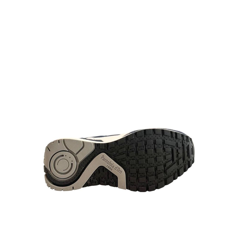 Pantofola D'Oro Blue Suede Low-Top Men Sneakers