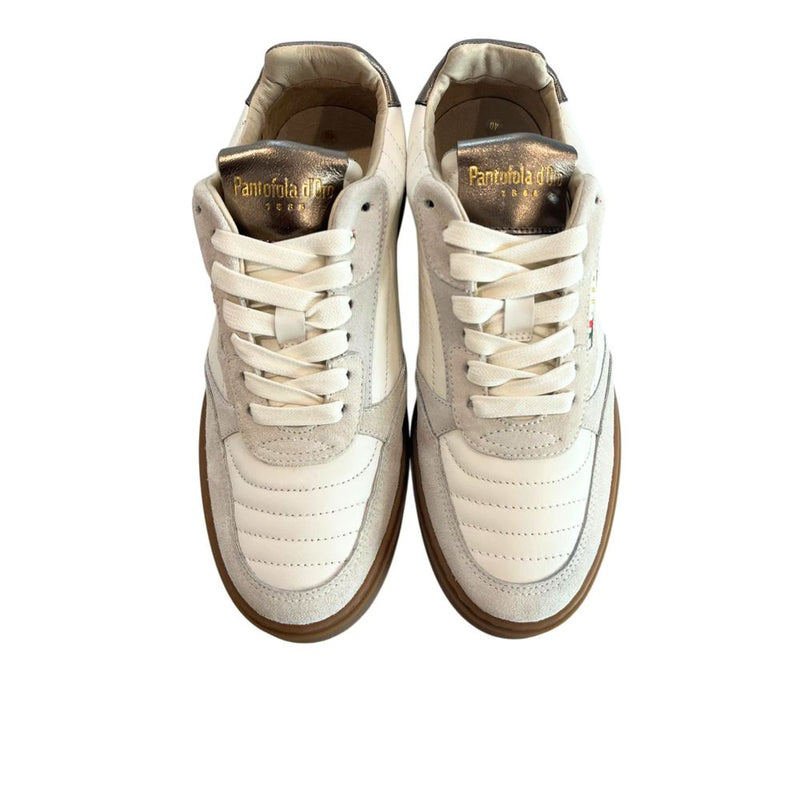 Pantofola D'Oro Beige Suede Mens Sneaker