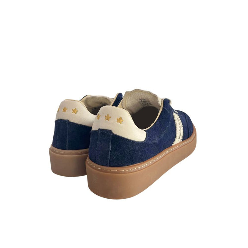 Pantofola D'Oro Blue Suede Men Sneakers