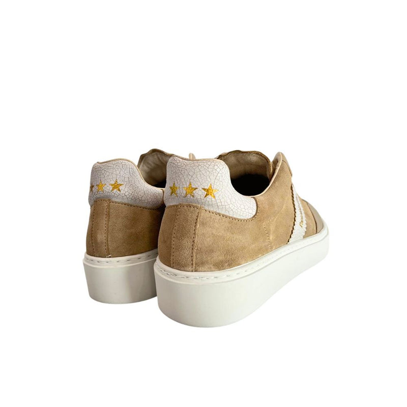 Pantofola D'Oro Beige Suede Men Sneaker