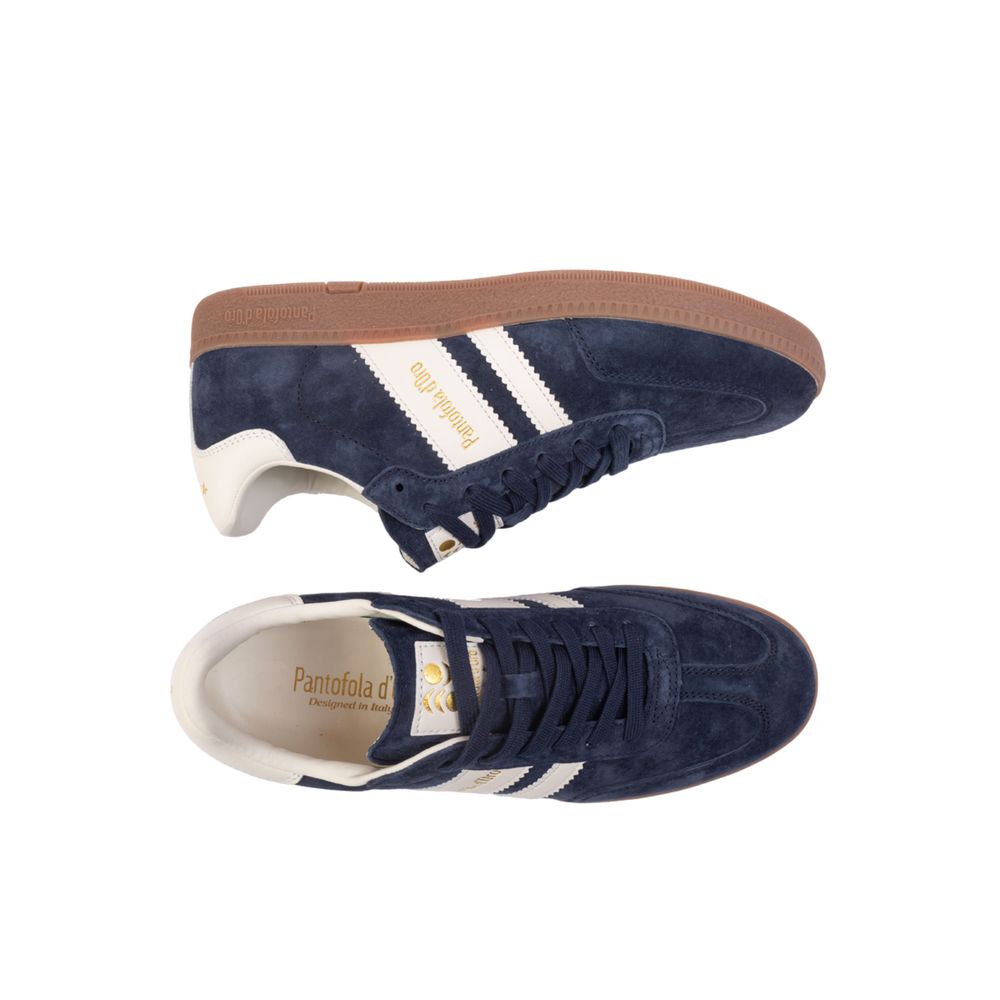 Pantofola D'Oro Baskets Homme en Daim Bleu