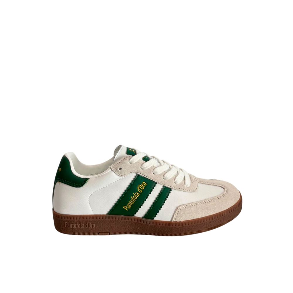 Pantofola D'Oro Green Suede Low-Top Sneakers for Men