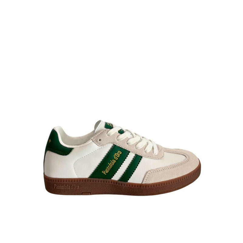 Pantofola D'Oro Green Suede Low-Top Sneakers for Men