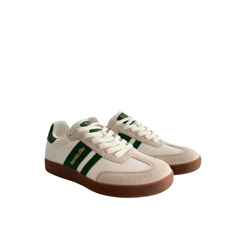 Pantofola D'Oro Green Suede Low-Top Sneakers for Men