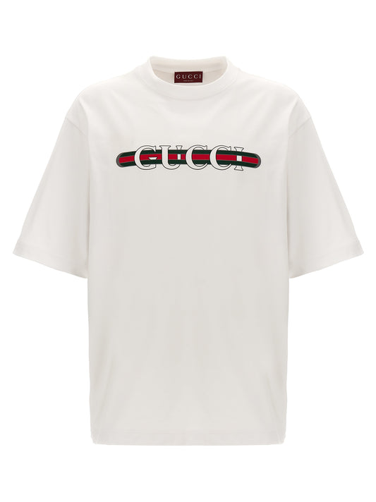 Gucci White Cotton T-Shirt