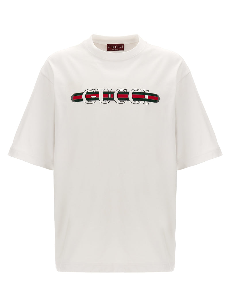 Gucci White Cotton T-Shirt - Iconic Style for Men