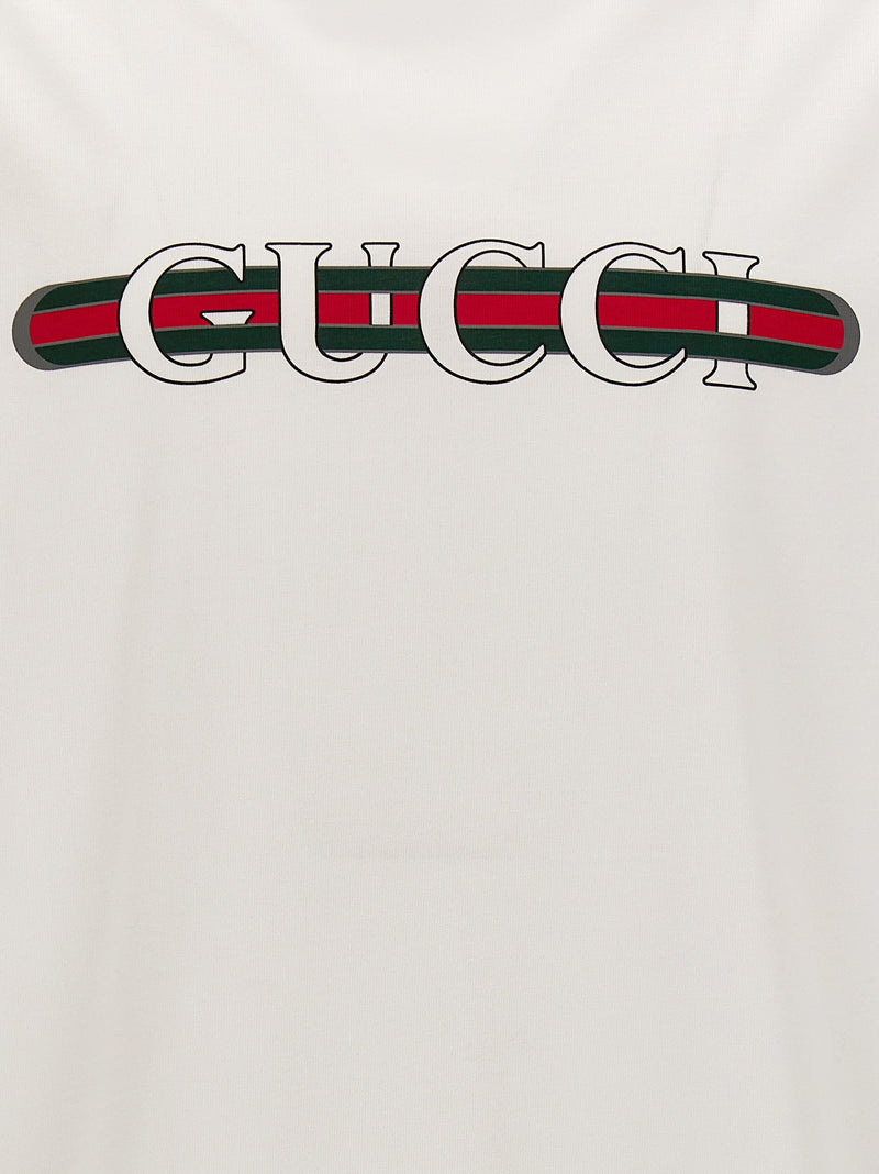 Gucci White Cotton T-Shirt - Iconic Style for Men