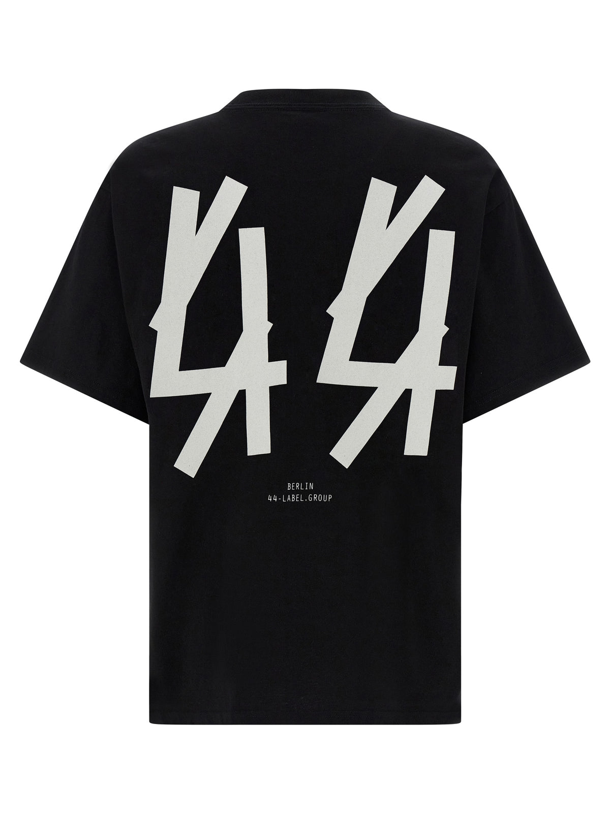 T-shirt en coton noir 44 Label Group