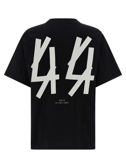 44 Label Group Black Cotton T-Shirt