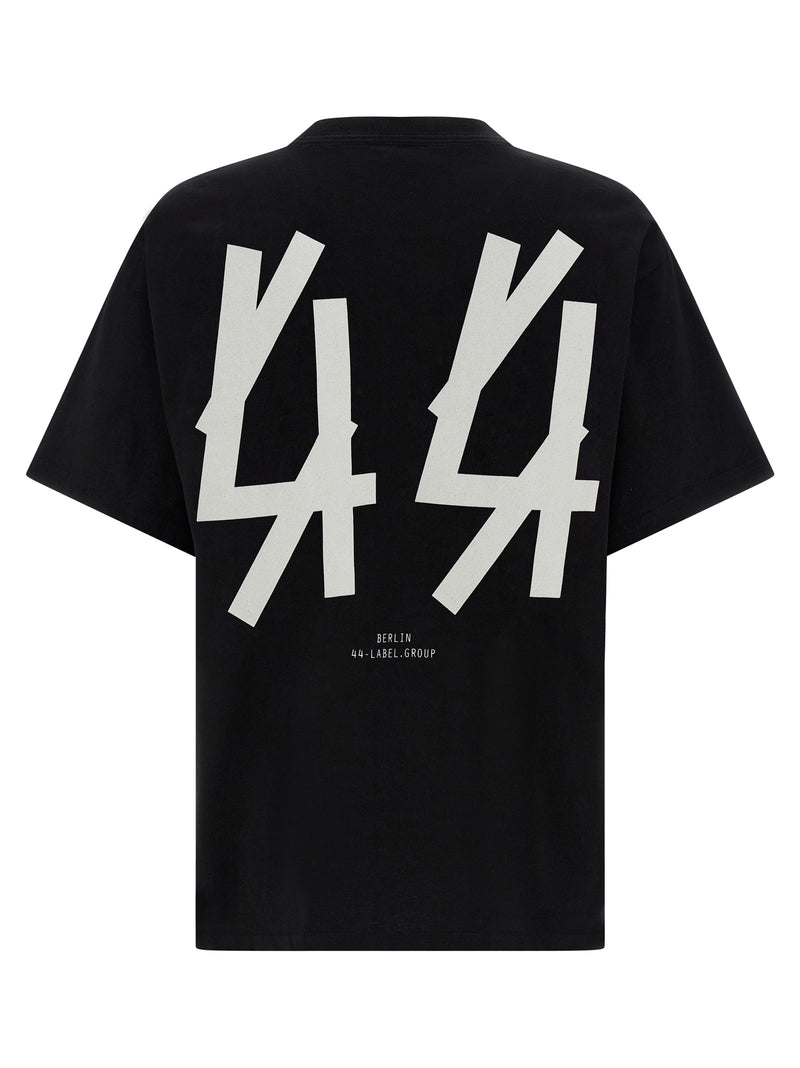 44 Label Group Black Cotton T-Shirt