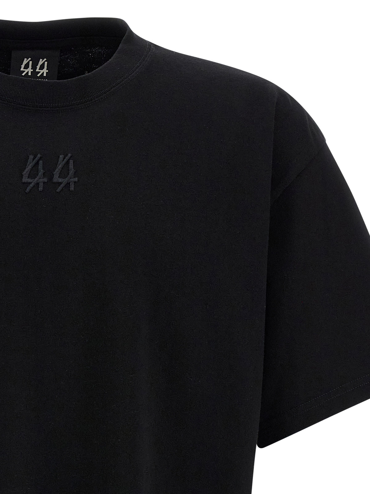 T-shirt en coton noir 44 Label Group