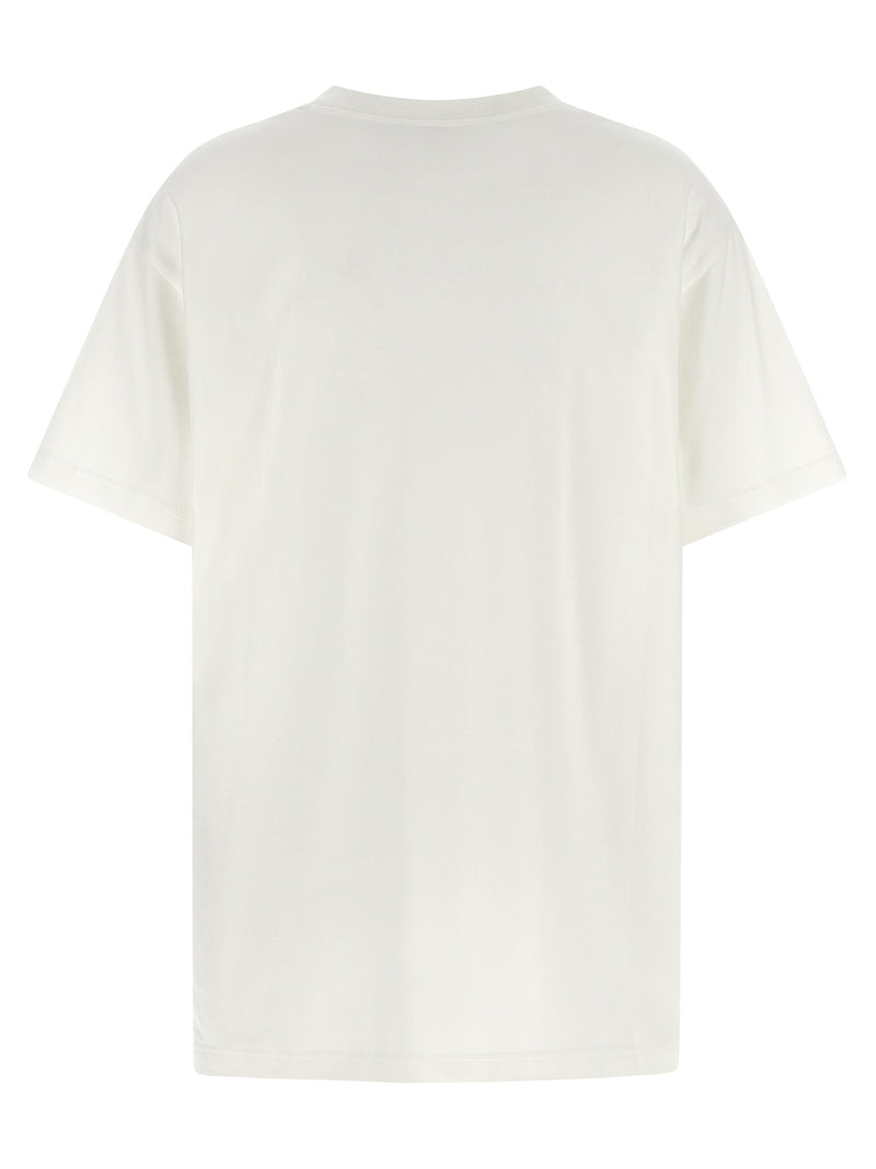 Gucci White Cotton T-Shirt with Nastro Web Print