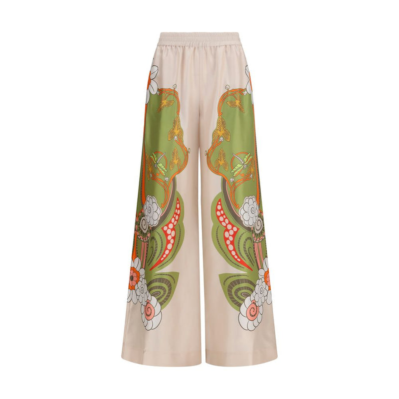 La Double J Multicolor Silk Palazzo Pants for Women