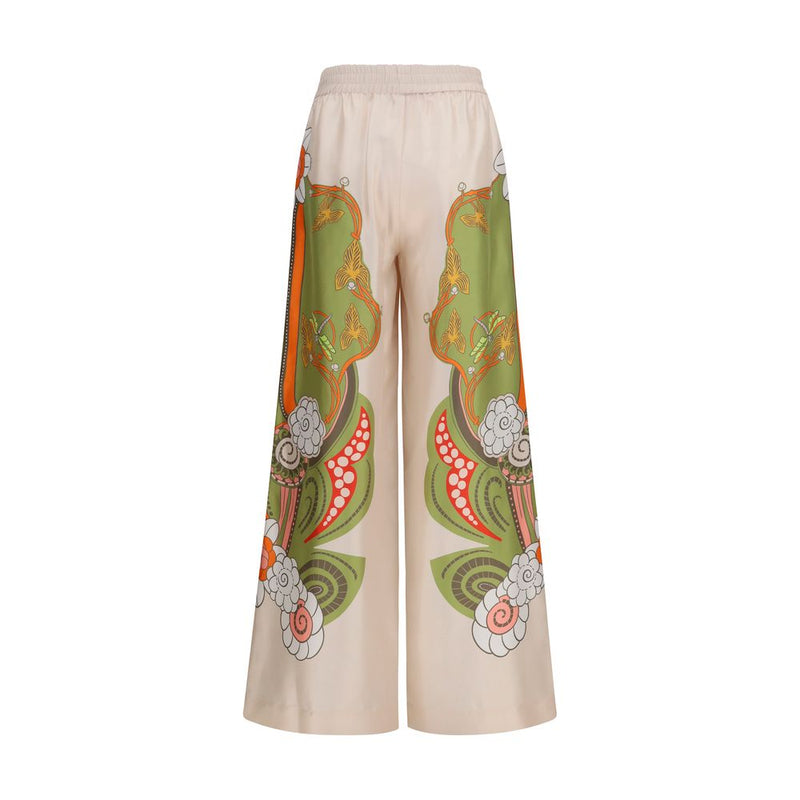 La Double J Multicolor Silk Palazzo Pants for Women