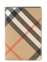 Porte-cartes en polyéthylène beige Burberry