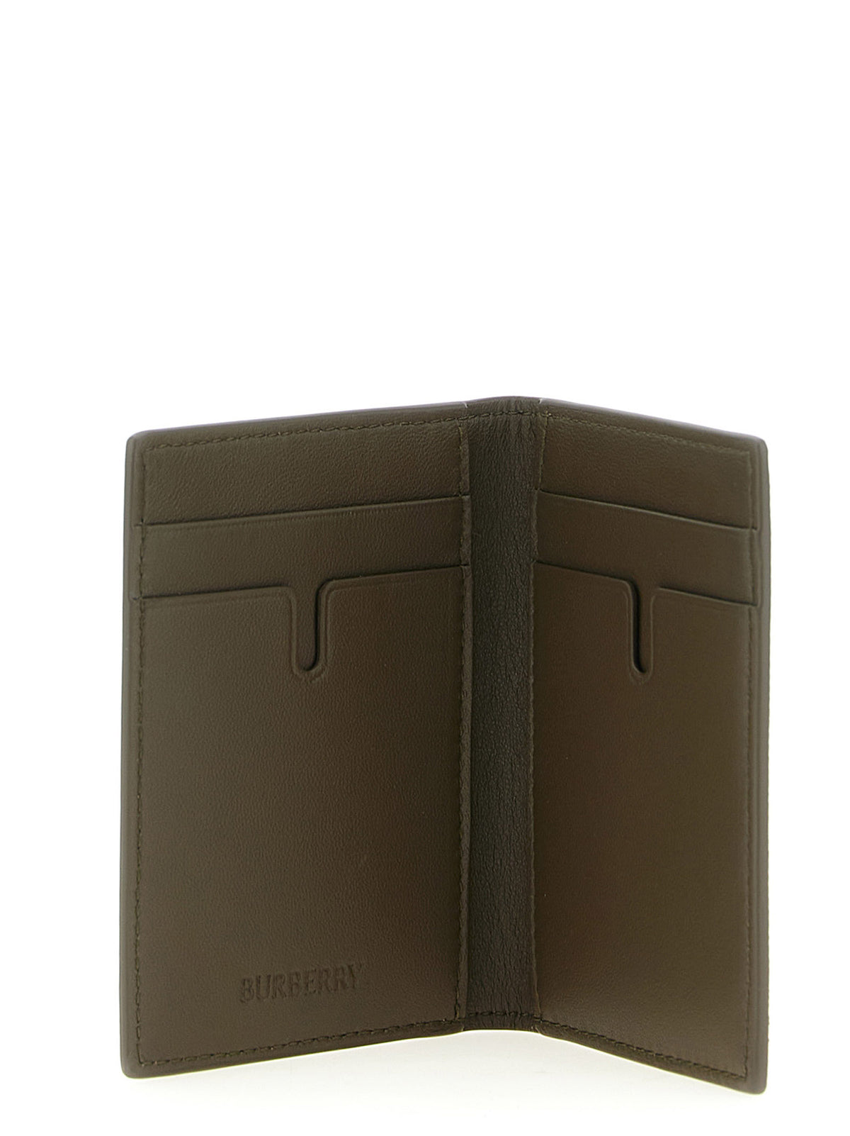 Porte-cartes en polyéthylène beige Burberry