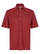 Brunello Cucinelli Polo en Lin Multicolore