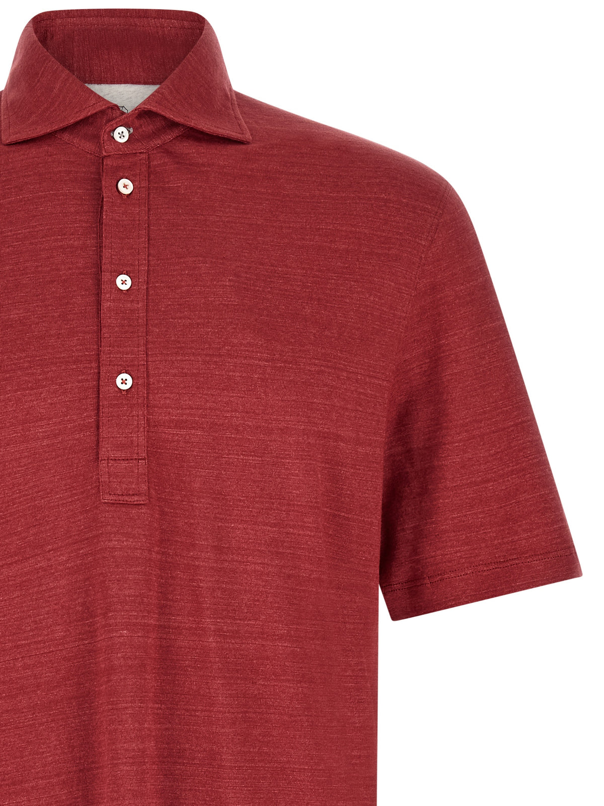 Brunello Cucinelli Polo en Lin Multicolore