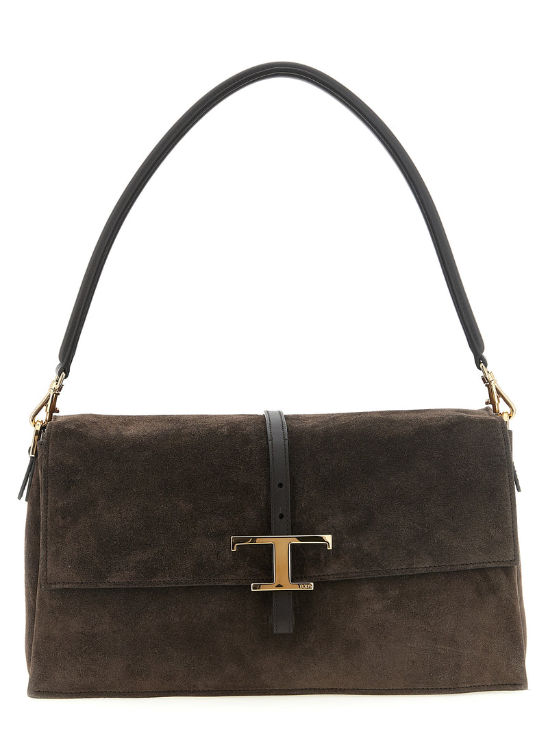 Sac à bandoulière Tod's en cuir de veau marron