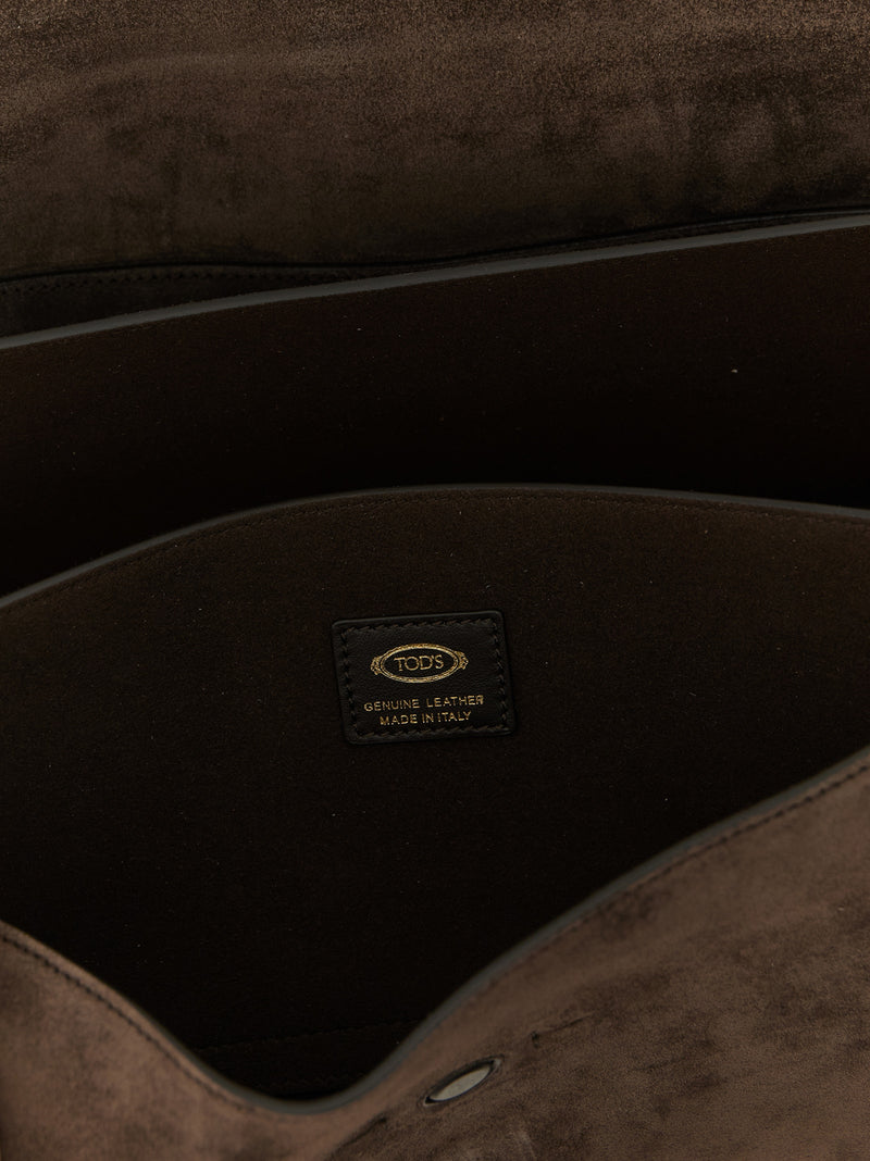 Sac à bandoulière Tod's en cuir de veau marron