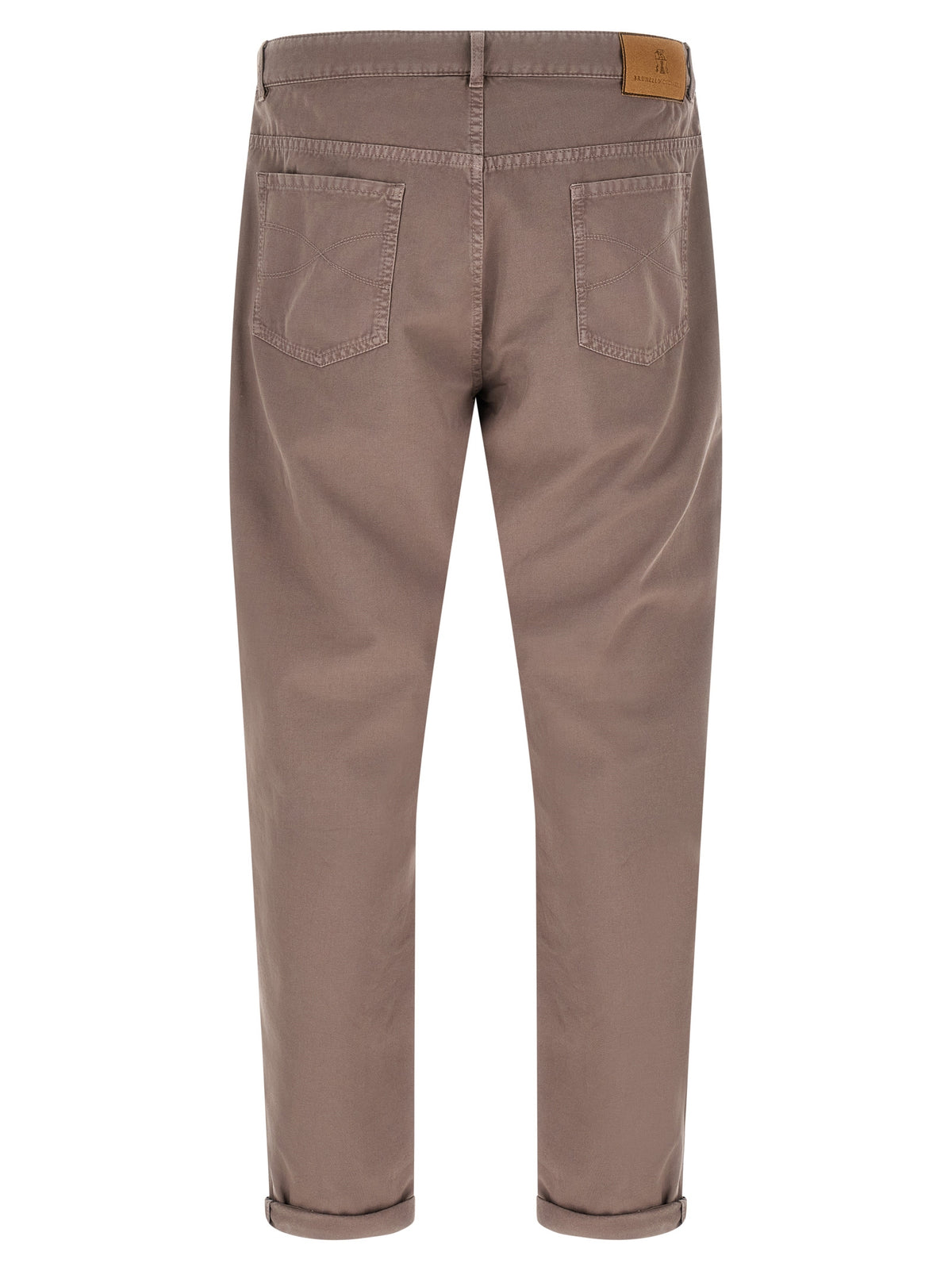Brunello Cucinelli Brown Cotton Casual Pants for Men