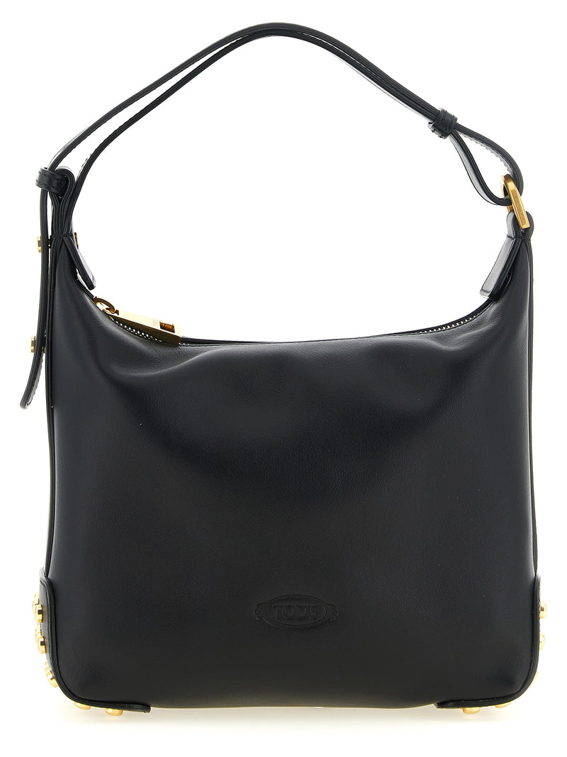 Sac porté épaule Tod's en cuir de veau noir