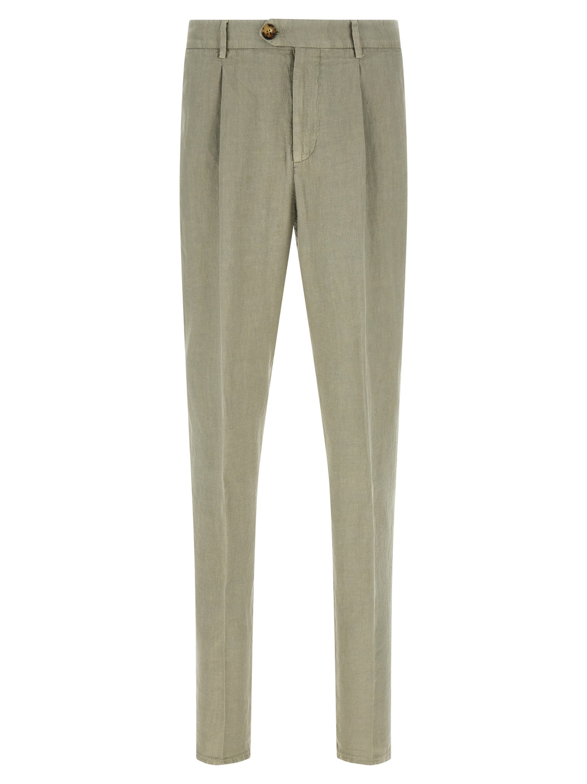 Brunello Cucinelli Bicolor Linen Casual Pants
